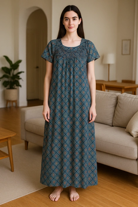 Kiruthika Double Frill Nighty